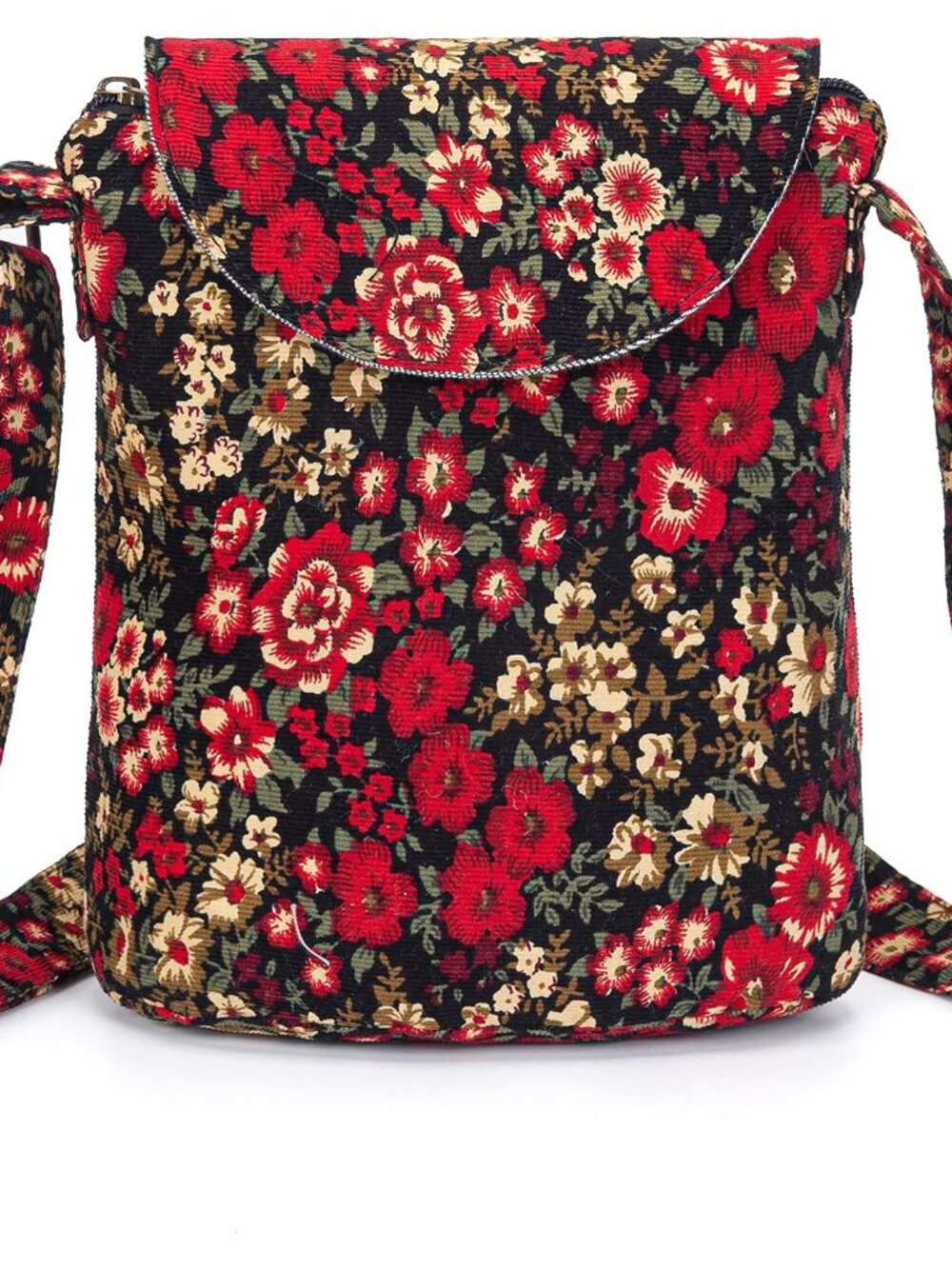 Women's Retro Small Size Canvas Shoulder Bag Hippie Boho Crossbody Handbag